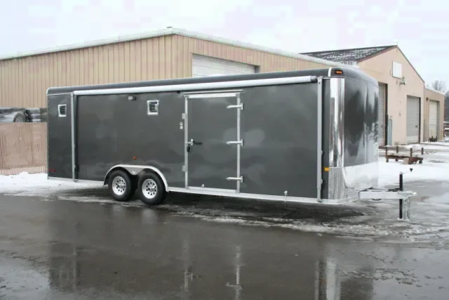 24ft All Aluminum Auto Hauler-Charcoal