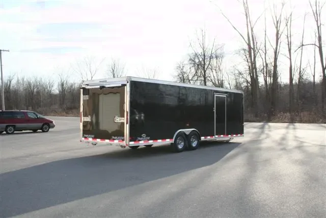 26FT Black Race Trailer w/Finished Interior