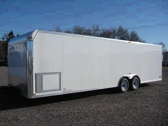 28FT RACE TRAILER  w/CABINETS
