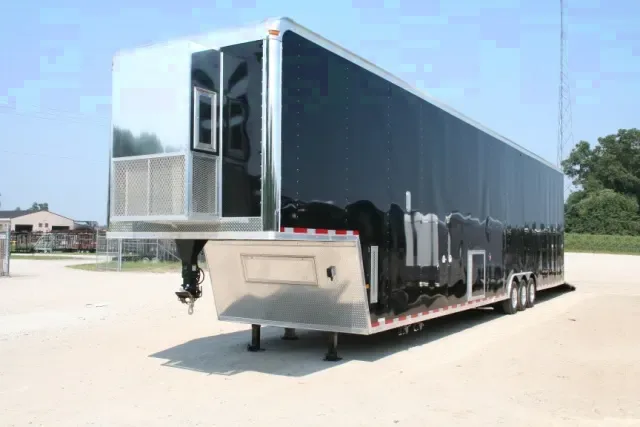 BLACK 48FT STACKER RACE  TRAILER