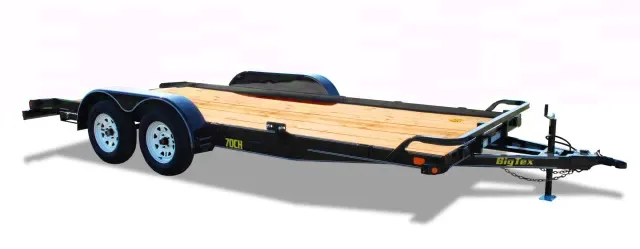 18ft  Car Hauler w/Dovetail-Wood Decking