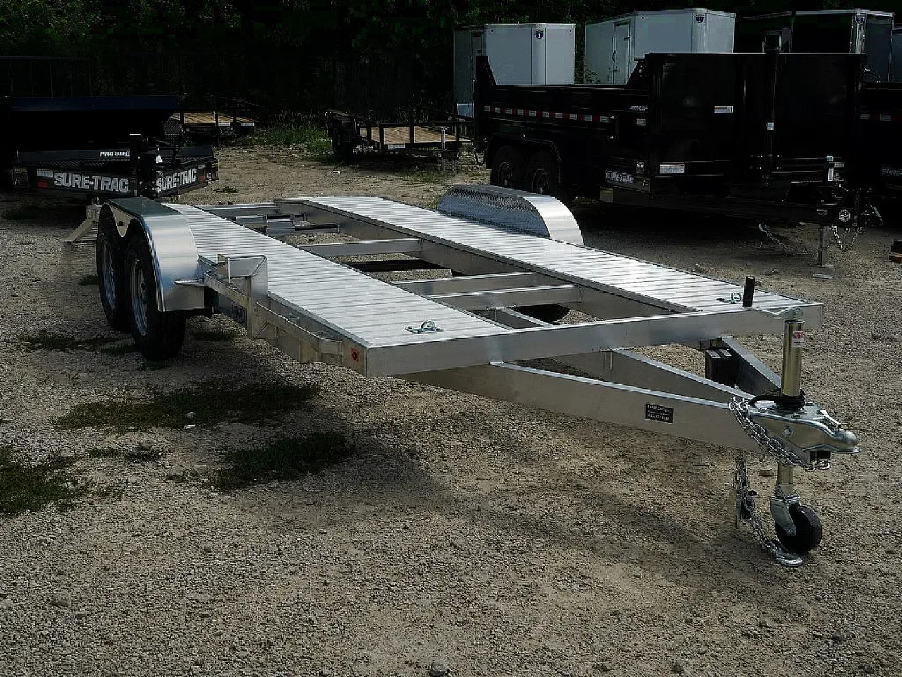 2026 R&R Trailers 718CHE Open Center Car Hauler 7K