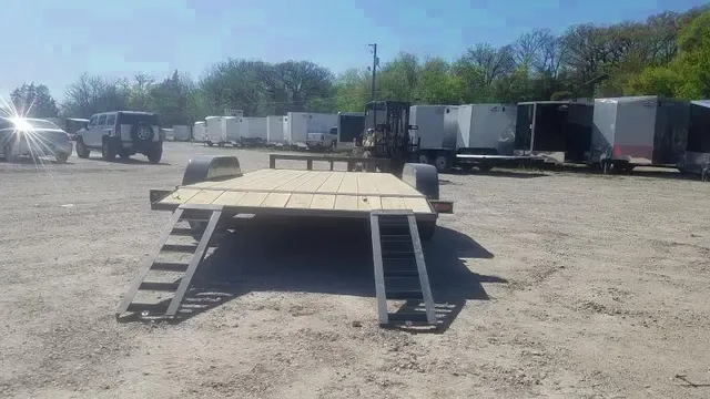 2025 M.E.B 7x18 Open Wood Deck Auto Hauler Trailer - Seneca, IL