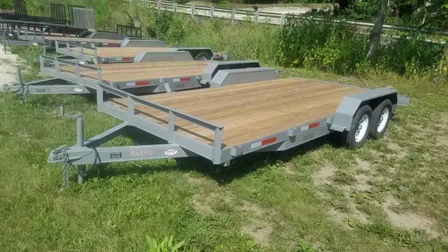 2025 M.E.B 7x18 Open Wood Deck Auto Hauler – Make Offer
