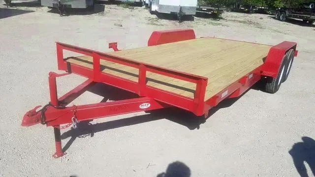 2025 M.E.B 7x18 Open Wood Deck Auto Hauler – Submit Your Offer