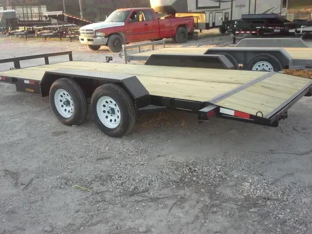 2025 MEB 7x18 Open Wood Deck Auto Hauler for Sale in Seneca, IL