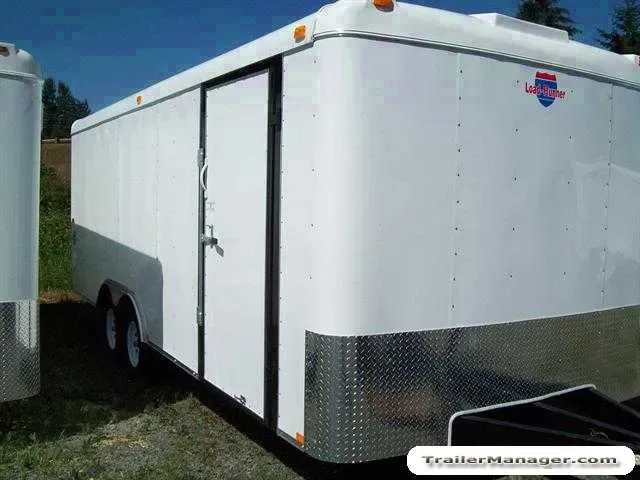20ft  7K WHITE With Ramp w/Spare Tire