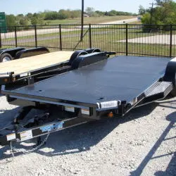 18ft All Steel Black Open Carhauler