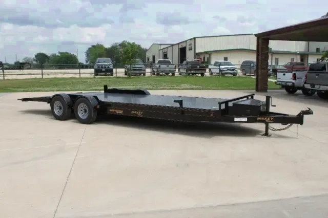 Black Steel 20ft Car hauler with Toolbox