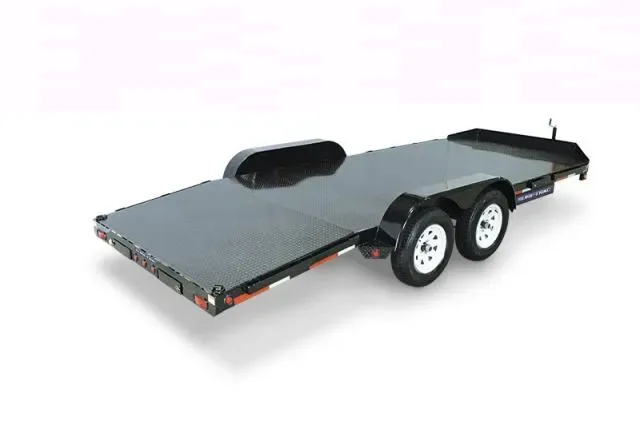 22ft Black diamond plate floor Open Car Hauler