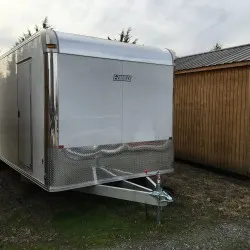 All Aluminum 24ft Enclosed Car Hauler Trailer  - Finished Interior