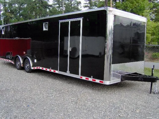 32FT LOADED CAR HAULER-FINISHED INTERIOR, CABINETS AND MORE