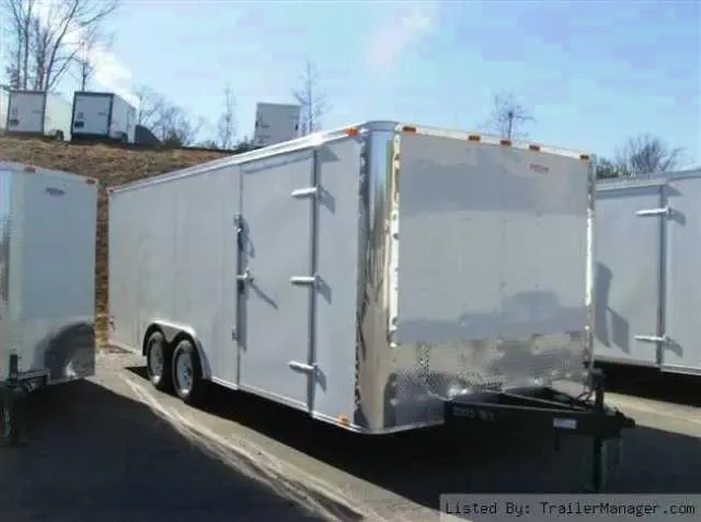 White Flat Front 20ft Car Carrier