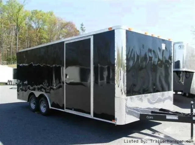 20ft Car Hauler-Black Flat Front