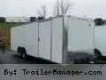 White 24ft Car Hauler, 5200lb Tandem Axle