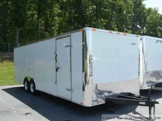 24ft Steel Frame Bumper Pull Enclosed Car Hauler