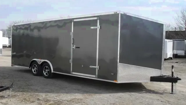 Charcoal 24ft Enclosed Auto Trailer