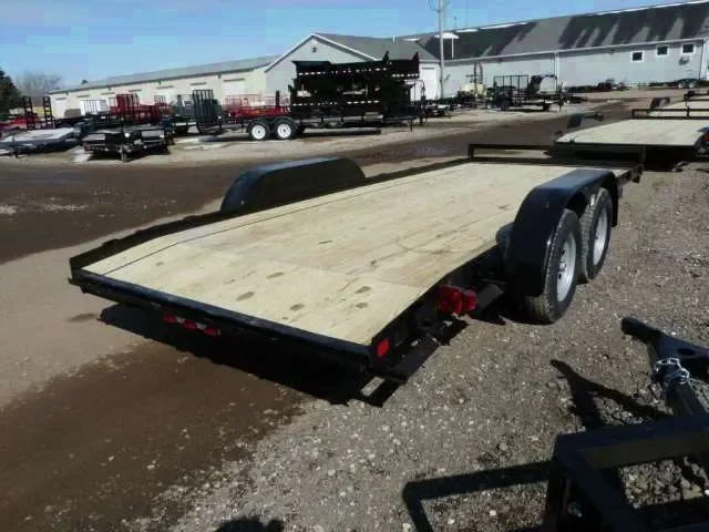 7K 18ft Car Hauler - Wood Decking