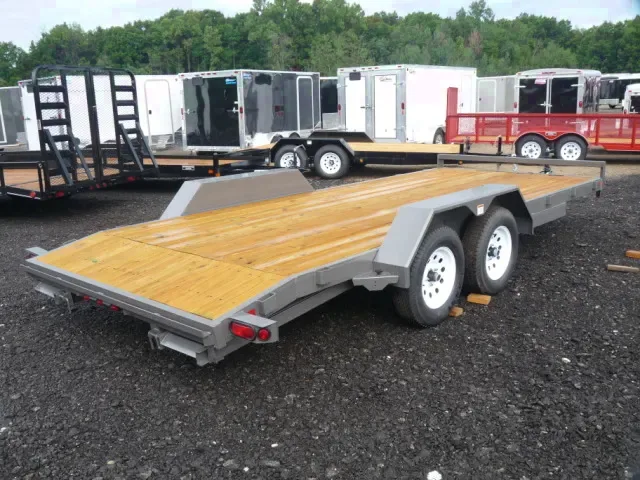 Light Grey 18ft Open Car Hauler