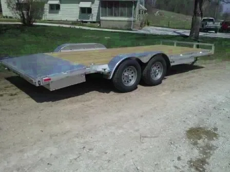20ft Wood Deck Aluminum Car Hauler