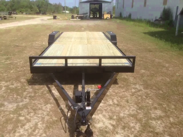 22FT- OPEN CAR HAULER -WOOD DECK 2-5200LB AXLES