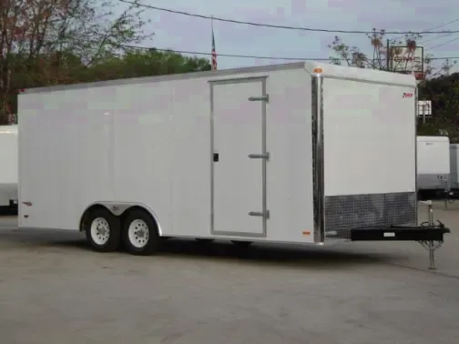 20ft White Car / Racing Trailer