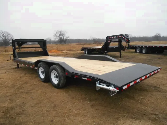 24FT GN Superwide Car Hauler - Dovetail w/Rear Slide-in Ramps