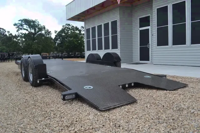Car Hauler 24ft Grey Diamond Plate Floor