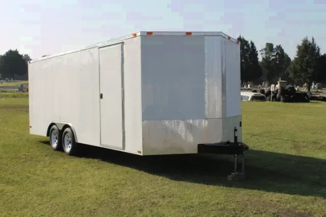 20FT TA  CAR HAULER-WHITE