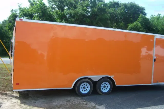 24ft Tandem 5200lb Axle Orange Car Hauler