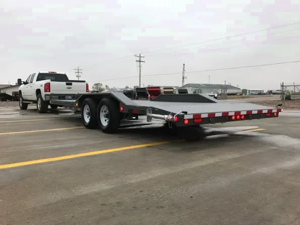 22ft Open Car Hauler w/Slide In Ramps