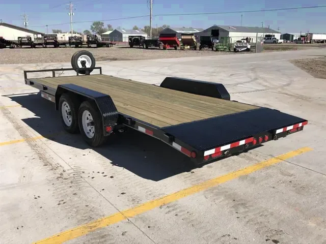 20FT OPEN CAR HAULER W/SLIDE IN RAMPS