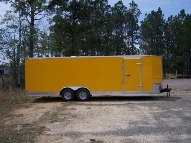 24FT YELLOW BP CAR HAULER