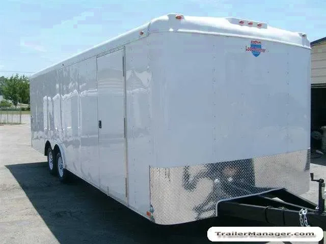24ft Car Carrier 10K WHITE With Ramp
