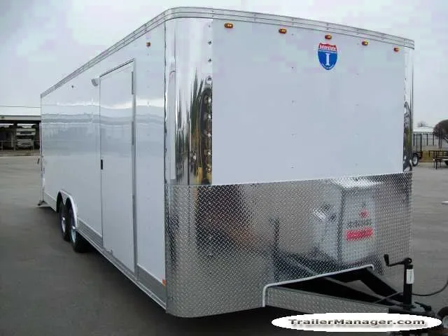 24ft 10K axles WHITE With Ramp-Finished Interior