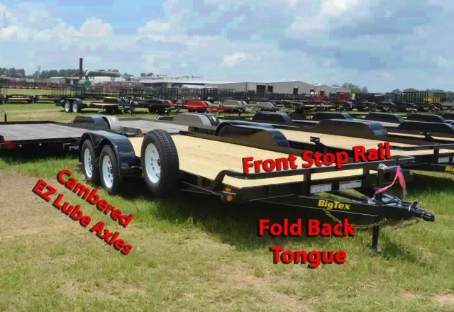 16ft Car Hauler with wood deck