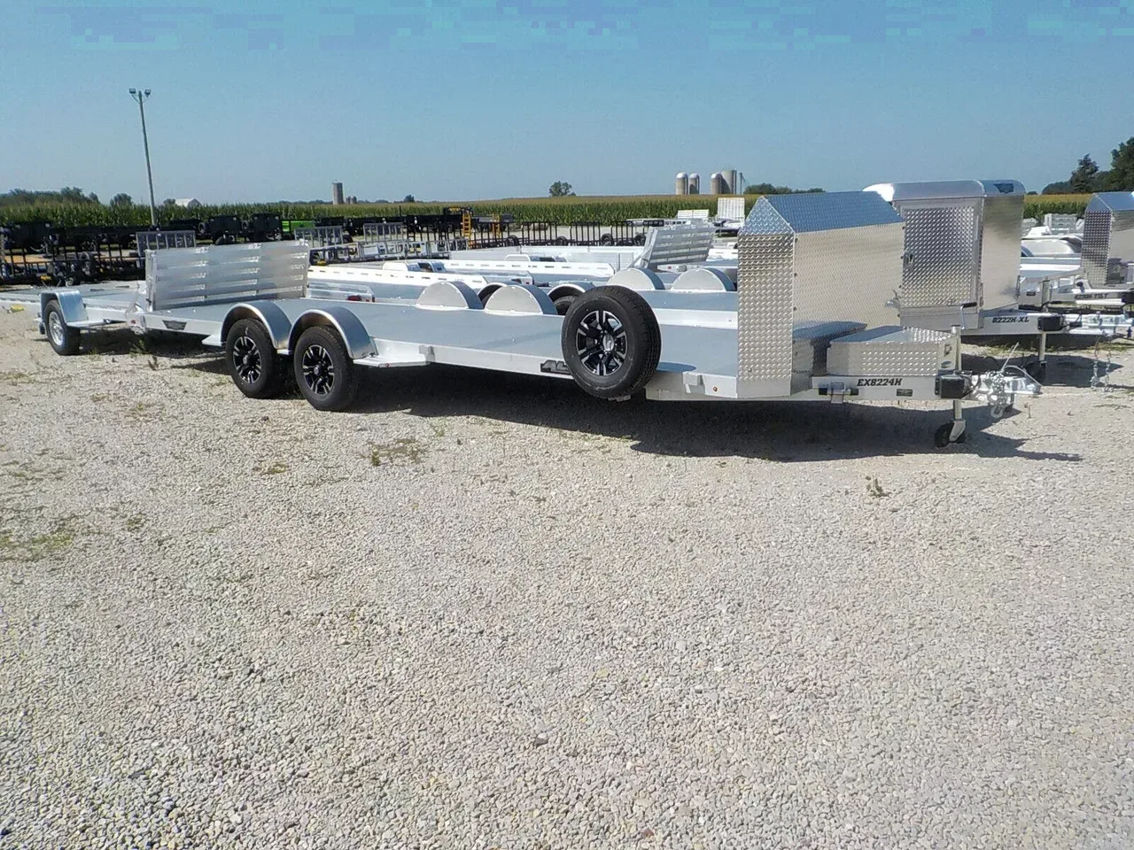 11210 - 2024 Aluma EX8224H Car Hauler Trailer