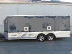 Blue 20ft Enclosed Car Hauler