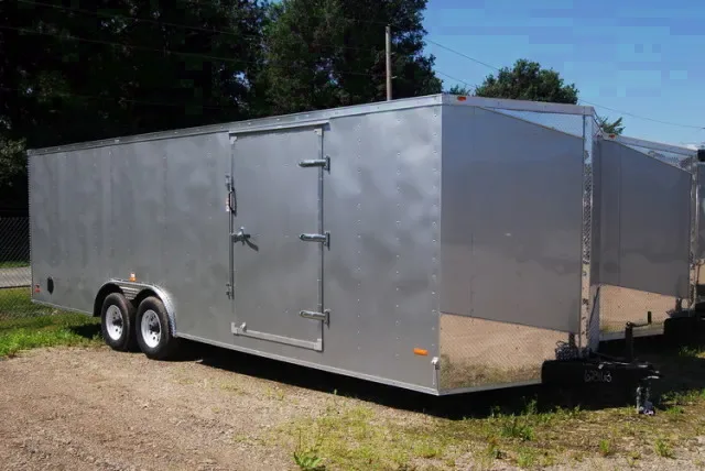 Grey 24ft Wedge Front Car Hauler