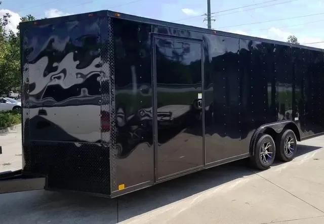 Black Blackout 28ft Race Trailer