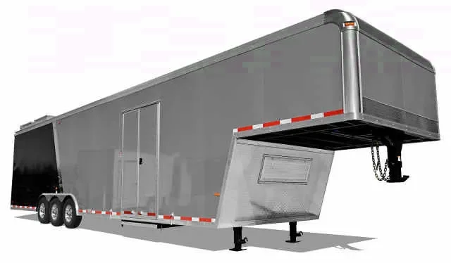 Two Toned 40ft Gooseneck Car Hauler w/Awning