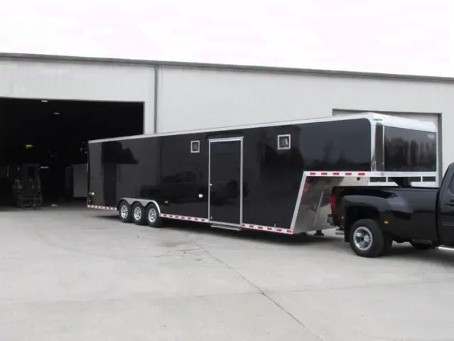 Black 44ft GN Car Hauler-Finished Interior
