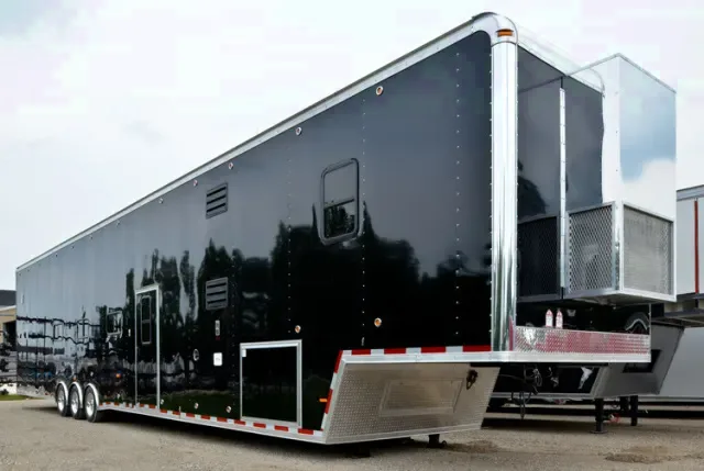 Black 53ft Race Car Trailer