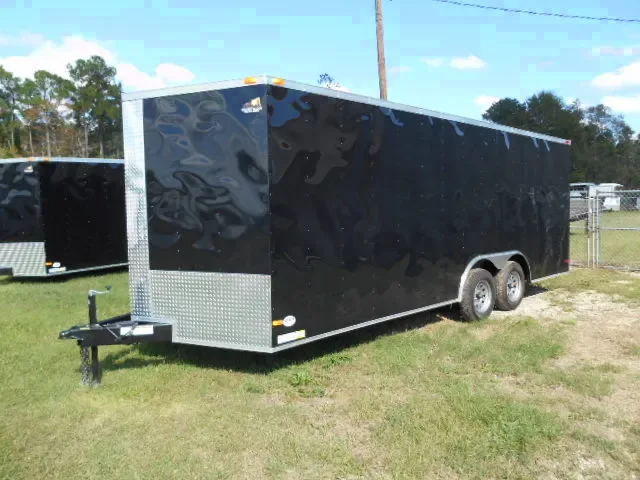 20FT BLACK ENCLOSED CAR HAULER