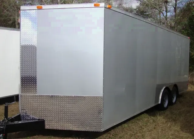 Car Hauler 20ft White V-Nose w/ATP