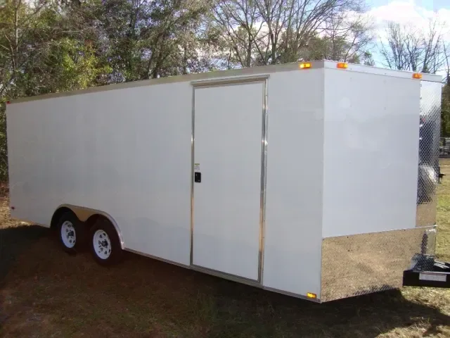 Car hauler 20ft Bumper Pull White