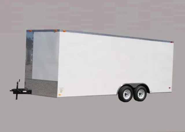 WHITE 22FT CAR HAULER WITH 3500LB AXLES