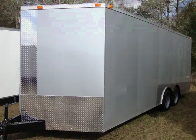 24ft Car Hauler  - Silver