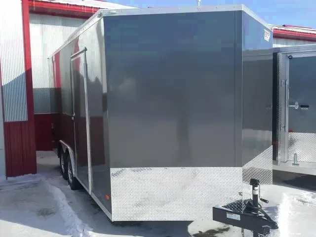 ENCLOSED 16FT CHARCOAL CAR HAULER