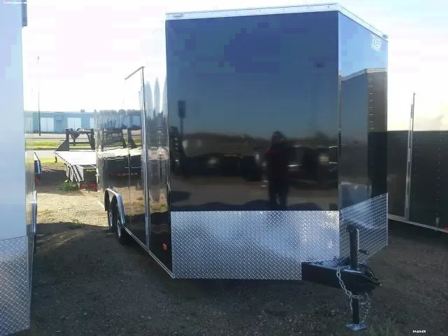 18FT ENCLOSED CAR HAULER - BLACK